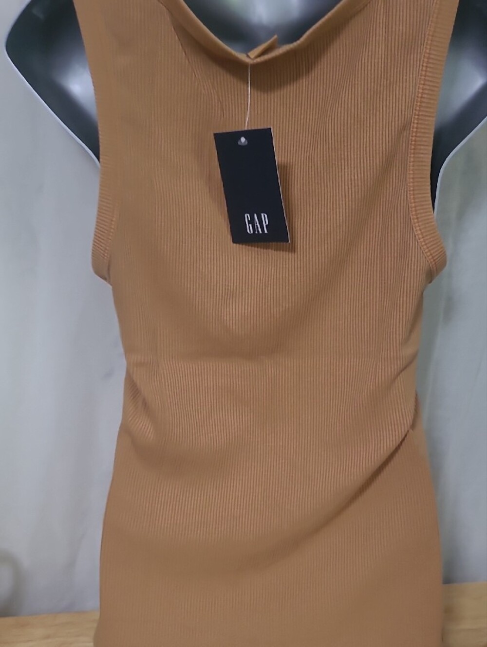 GAP Ribbed Tank Top - Camel/Tan - Picture 3 of 6
